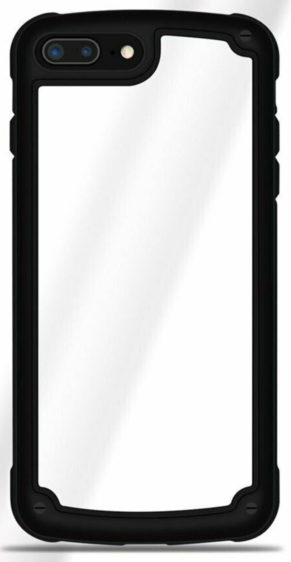 Forcell iPhone 11 Pro Solid Θήκη Με Πλαίσιο Σιλικόνης Διάφανη - Black