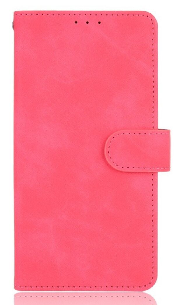 Tel1 TCL 20Y / Alcatel 1S 2021 Solid Color Skin Feel Magnetic Θήκη Βιβλίο - Fuchsia