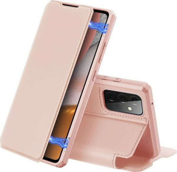 Samsung Galaxy A72 4G / A72 5G Θήκη Βιβλίο Ροζ - Χρυσό Dux Ducis Skin X Series Book Case Rose - Gold