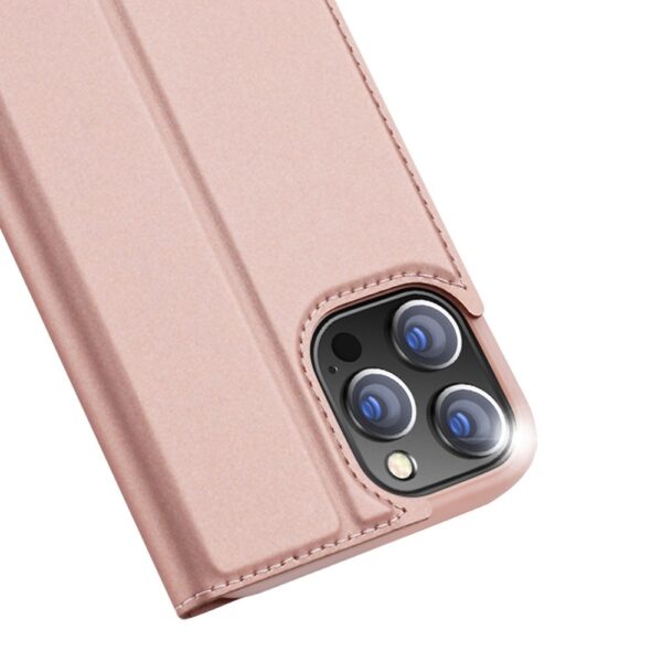 Θήκη iPhone 12 / 12 Pro Βιβλίο Ροζ - Χρυσό Dux Ducis Skin Pro Book Case Rose - Gold