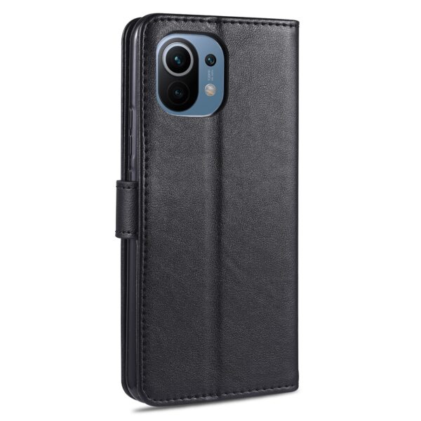 Θήκη Xiaomi Mi 11 Βιβλίο Μαύρο AZNS Sheepskin Texture Horizontal Flip Case Black