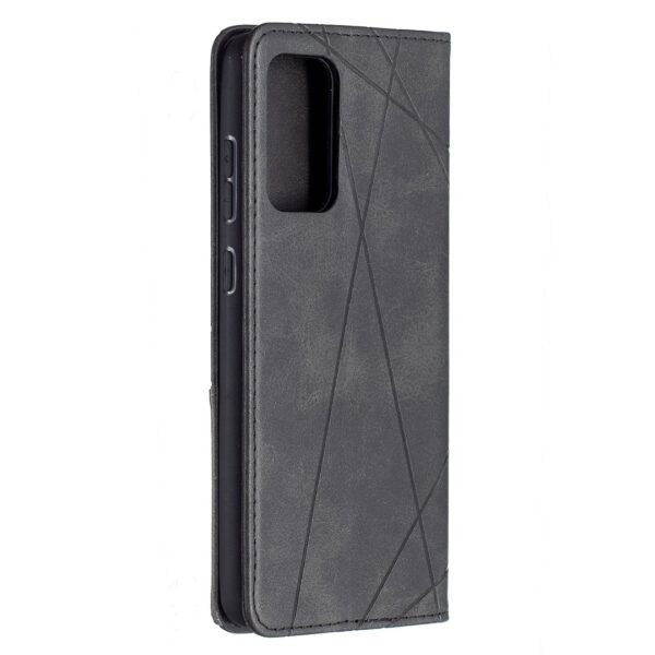 Samsung Galaxy A72 4G / A72 5G Θήκη Βιβλίο Μαύρο Rhombus Texture Horizontal Flip Magnetic Case Black
