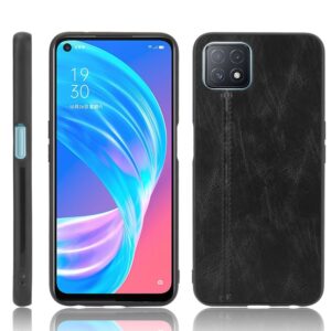 Samsung Galaxy A72 4G / A72 5G Θήκη Μαύρη Shockproof Sewing Cow Pattern Skin PC + PU + TPU Case Black