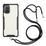 Θήκη Xiaomi Redmi 9T / Xiaomi Poco M3 Μαύρη με Λουράκι Acrylic + Color TPU Shockproof Case with Neck Lanyard Black