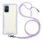 Θήκη Xiaomi Redmi 9T / Xiaomi Poco M3 Μωβ με Λουράκι Acrylic + Color TPU Shockproof Case with Neck Lanyard Purple
