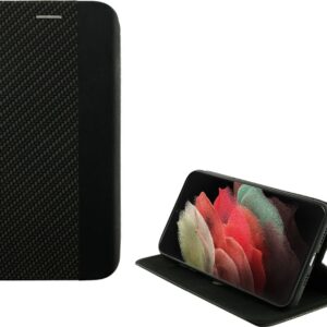 Θήκη Samsung Galaxy S21 Ultra 5G Βιβλίο Μαύρο Idol 1991 Elite ANTI - RFID Book Stand Black