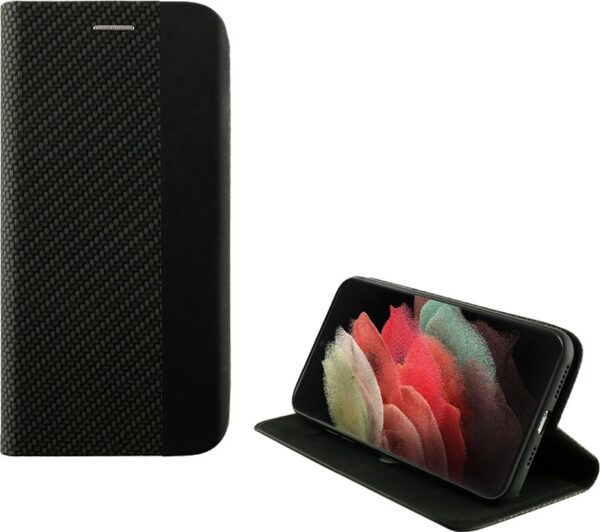 Θήκη Samsung Galaxy S21 Ultra 5G Βιβλίο Μαύρο Idol 1991 Elite ANTI - RFID Book Stand Black