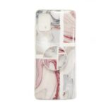 Forcell Samsung Galaxy A51 4G Wave Coral IMD Glossy Marble with Foldable Holder Θήκη Σιλικόνης με Σχέδιο
