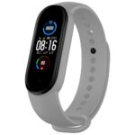 Λουράκι Xiaomi Mi Band 5 / 6 Γκρι Solid-Color Silicone Strap Length: 24.5cm Gray