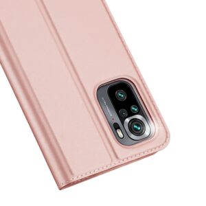 Θήκη Xiaomi Redmi Note 10 4G / Note 10S / Poco M5s Βιβλίο Ροζ - Χρυσό Dux Ducis Skin Pro Book Case Rose - Gold