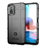 Θήκη Xiaomi Redmi Note 10 4G / Note 10S / Poco M5s Σιλικόνης Μαύρη Rugged Armor Square Full Coverage Shockproof TPU Case Black