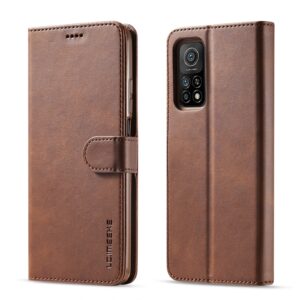 Θήκη Xiaomi Redmi Note 10 4G / Note 10S / Poco M5s Βιβλίο Καφέ LC.IMEEKE Calf Texture Horizontal Flip Case Brown