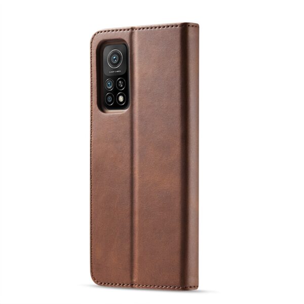 Θήκη Xiaomi Redmi Note 10 4G / Note 10S / Poco M5s Βιβλίο Καφέ LC.IMEEKE Calf Texture Horizontal Flip Case Brown