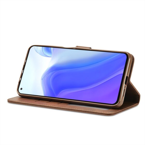 Θήκη Xiaomi Redmi Note 10 4G / Note 10S / Poco M5s Βιβλίο Καφέ LC.IMEEKE Calf Texture Horizontal Flip Case Brown