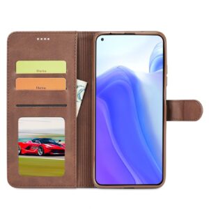 Θήκη Xiaomi Redmi Note 10 4G / Note 10S / Poco M5s Βιβλίο Καφέ LC.IMEEKE Calf Texture Horizontal Flip Case Brown