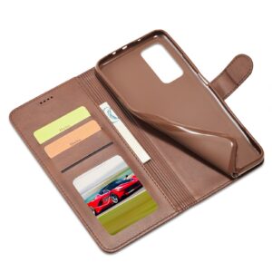 Θήκη Xiaomi Redmi Note 10 4G / Note 10S / Poco M5s Βιβλίο Καφέ LC.IMEEKE Calf Texture Horizontal Flip Case Brown