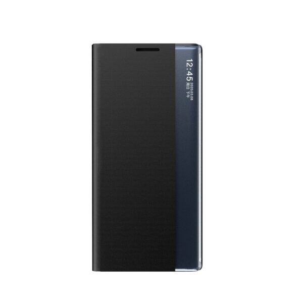 Θήκη Xiaomi Redmi Note 9T Βιβλίο Μαύρο Side Display Magnetic Horizontal Flip Plain Texture Cloth + PC Case Black