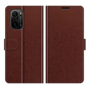 Θήκη Xiaomi Poco F3 / Mi 11i Βιβλίο Καφέ R64 Texture Single Horizontal Flip Protective Case Brown