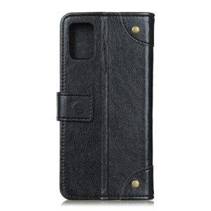 Θήκη Xiaomi Poco F3 / Mi 11i Βιβλίο Μαύρο Copper Buckle Nappa Texture Horizontal Flip Case Black