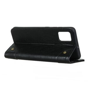 Θήκη Xiaomi Poco F3 / Mi 11i Βιβλίο Μαύρο Copper Buckle Nappa Texture Horizontal Flip Case Black