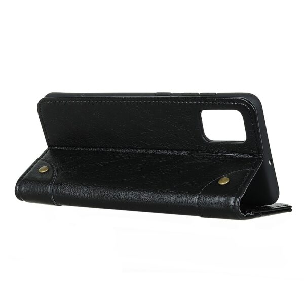 Θήκη Xiaomi Poco F3 / Mi 11i Βιβλίο Μαύρο Copper Buckle Nappa Texture Horizontal Flip Case Black