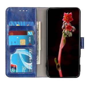 Θήκη Xiaomi Poco F3 / Mi 11i Βιβλίο Μπλε Retro Crazy Horse Texture Horizontal Flip Case Blue