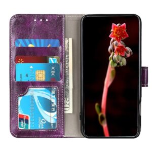 Θήκη Xiaomi Poco F3 / Mi 11i Βιβλίο Μωβ Retro Crazy Horse Texture Horizontal Flip Case Purple