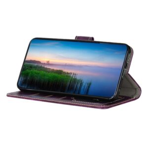 Θήκη Xiaomi Poco F3 / Mi 11i Βιβλίο Μωβ Retro Crazy Horse Texture Horizontal Flip Case Purple