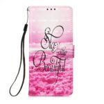 Θήκη Xiaomi Poco F3 / Mi 11i Βιβλίο Ροζ Σύννεφα 3D Painting Horizontal Flip Case Pink Clouds