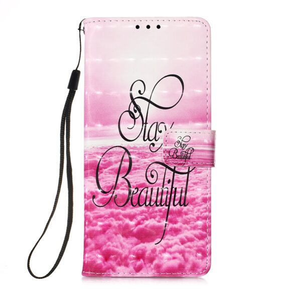 Θήκη Xiaomi Poco F3 / Mi 11i Βιβλίο Ροζ Σύννεφα 3D Painting Horizontal Flip Case Pink Clouds