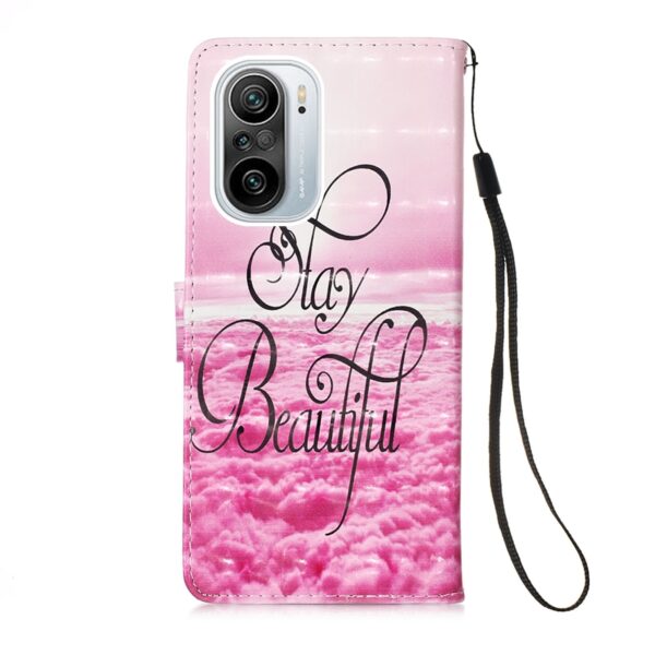 Θήκη Xiaomi Poco F3 / Mi 11i Βιβλίο Ροζ Σύννεφα 3D Painting Horizontal Flip Case Pink Clouds