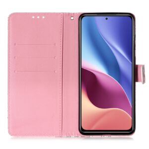 Θήκη Xiaomi Poco F3 / Mi 11i Βιβλίο Ροζ Σύννεφα 3D Painting Horizontal Flip Case Pink Clouds