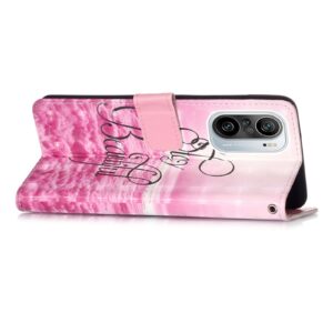 Θήκη Xiaomi Poco F3 / Mi 11i Βιβλίο Ροζ Σύννεφα 3D Painting Horizontal Flip Case Pink Clouds
