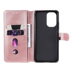 Θήκη Xiaomi Poco F3 / Mi 11i Βιβλίο Ροζ - Χρυσό Classic Calf Texture Horizontal Flip Case Rose - Gold