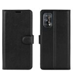 Θήκη Realme 7 Pro Βιβλίο Μαύρο Litchi Texture Horizontal Flip Protective Case Black