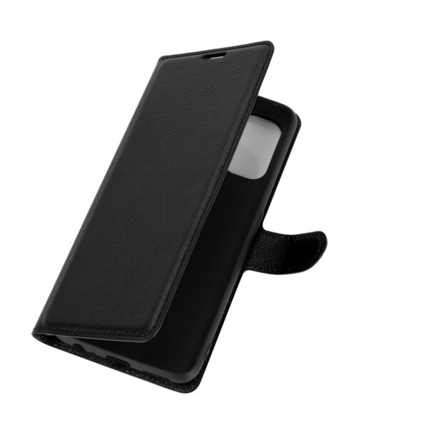 Θήκη Realme 7 Pro Βιβλίο Μαύρο Litchi Texture Horizontal Flip Protective Case Black