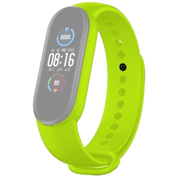 Λουράκι Xiaomi Mi Band 5 / 6 Πράσινο Solid-Color Silicone Strap Length: 24.5cm Green