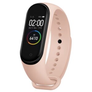Λουράκι Xiaomi Mi Band 5 / 6 Απαλό Ροζ Solid Color Silicone Replacement Strap Watchband Pink Sand