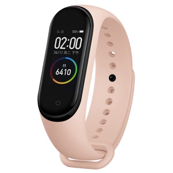 Λουράκι Xiaomi Mi Band 5 / 6 Απαλό Ροζ Solid Color Silicone Replacement Strap Watchband Pink Sand