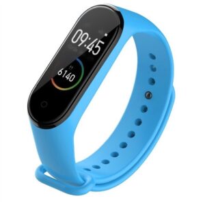 Λουράκι Xiaomi Mi Band 5 / 6 Μπλε Solid Color Silicone Replacement Strap Watchband Blue