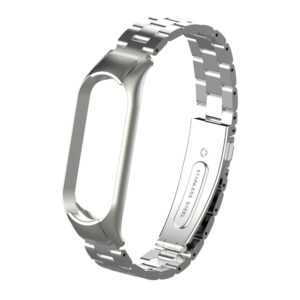 Λουράκι Xiaomi Mi Band 5 Ασημί Double Spring Solid Three Stainless Steel Solid Color Strap Silver