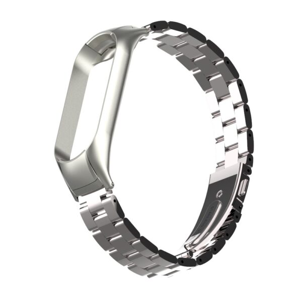 Λουράκι Xiaomi Mi Band 5 Ασημί Double Spring Solid Three Stainless Steel Solid Color Strap Silver