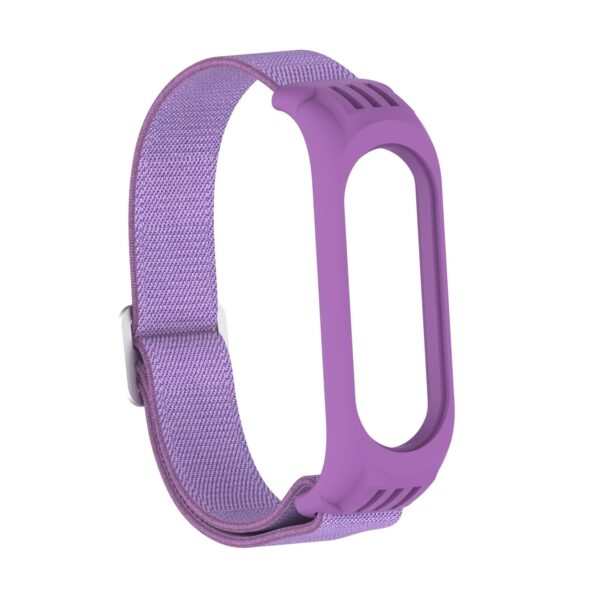 Λουράκι Xiaomi Mi Band 3 / 4 / 5 / 6 Μωβ Twill 8-shaped Buckle Elastic Replacement Strap Watchband Purple