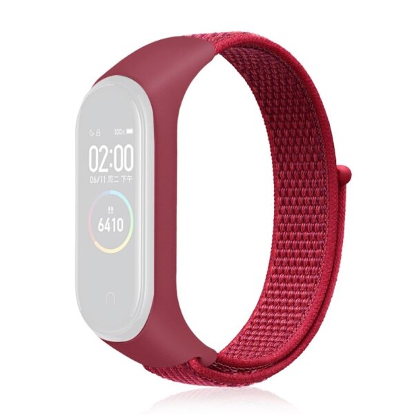 Λουράκι Xiaomi Mi Band 5 / 6 Nylon Weave Replacement Watchbands Red Λουράκι Xiaomi Mi Band 5 / 6 Nylon Weave Replacement Watchbands Red