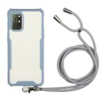Θήκη Xiaomi Redmi 9T / Xiaomi Poco M3 Μπλε - Γκρι με Λουράκι Acrylic + Color TPU Shockproof Case with Neck Lanyard Blue - Grey