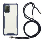 Θήκη Xiaomi Redmi 9T / Xiaomi Poco M3 Σκούρο Μπλε με Λουράκι Acrylic + Color TPU Shockproof Case with Neck Lanyard Dark Blue