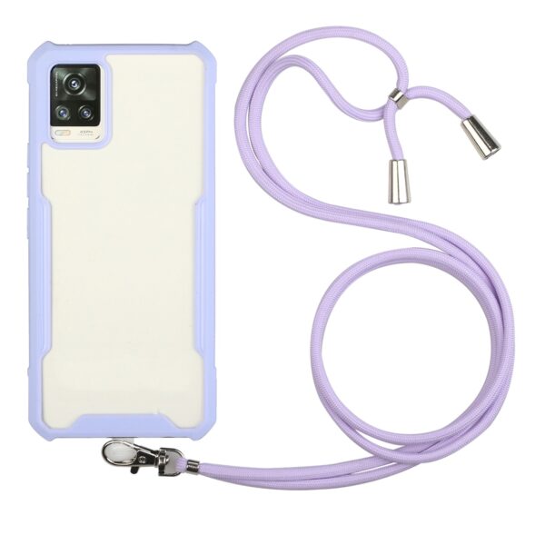 Samsung Galaxy A72 4G / A72 5G Θήκη Μωβ με Λουράκι Acrylic + Color TPU Shockproof Case with Neck Lanyard Purple Samsung Galaxy A72 4G / A72 5G Θήκη Μωβ με Λουράκι Acrylic + Color TPU Shockproof Case with Neck Lanyard Purple