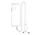 Θήκη Xiaomi Redmi 9T Διάφανη με Λουράκι Transparent PC+TPU Phone Case with Contrast Color Button & Neck Lanyard Transparent