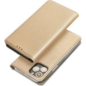 Tel1 Samsung Galaxy A22 4G / M32 4G Smart Magnet Θήκη Βιβλίο - Gold