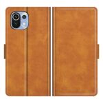 Θήκη Xiaomi Mi 11 Lite 4G / Mi 11 Lite 5G Βιβλίο Κίτρινο Dual-side Magnetic Buckle Horizontal Flip Case Yellow
